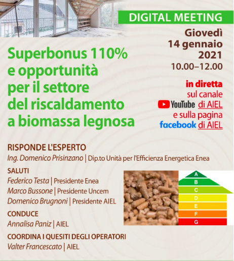 Superbonus 110% e opportunità per il settore del riscaldamento a biomassa legnosa